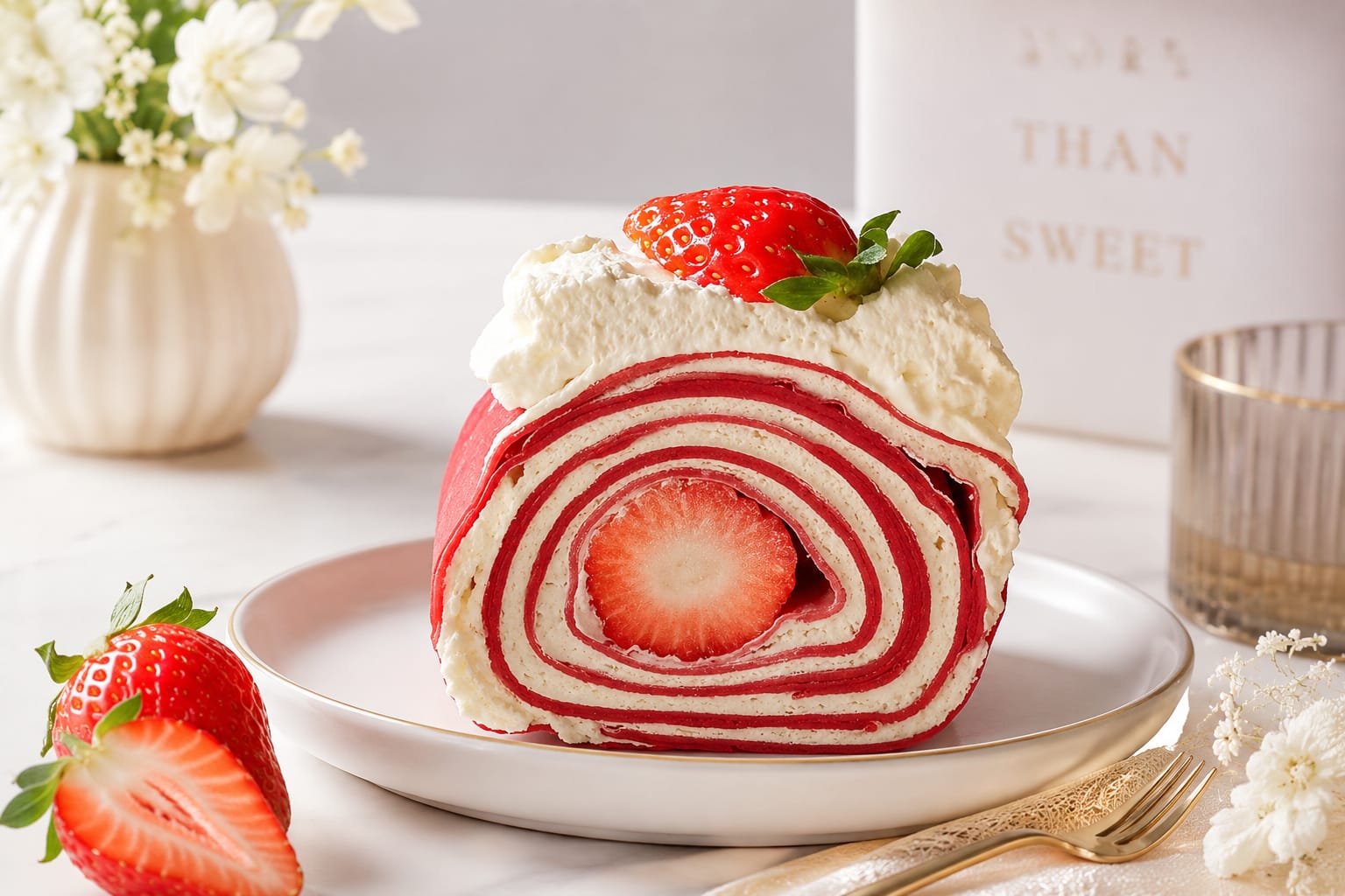 Mile Crepes Roll Strawberry